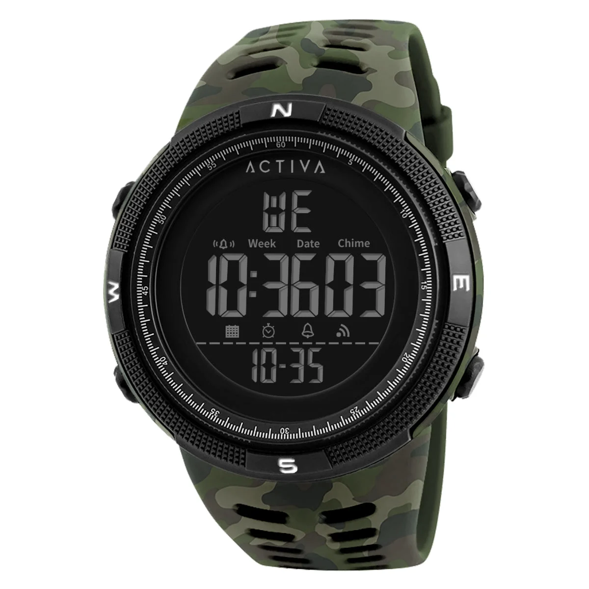Activa Summit X Invicta Digital Watch - 50mm. Camouflage. Green (ACW1915MC-001) 50 mm kol saati