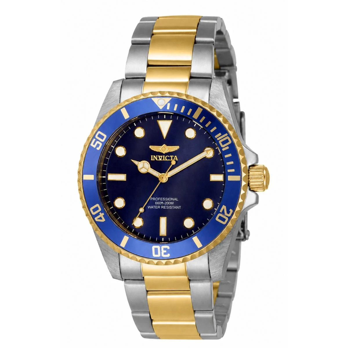 Invicta Pro Diver Vastis Watch - 38mm, Steel, Gold (33274) 38 mm kol saati