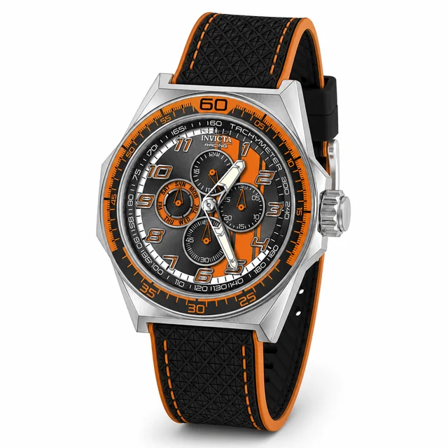 Invicta Racing Stryketach Watch - 50mm. Orange. Black (50043) kol saati