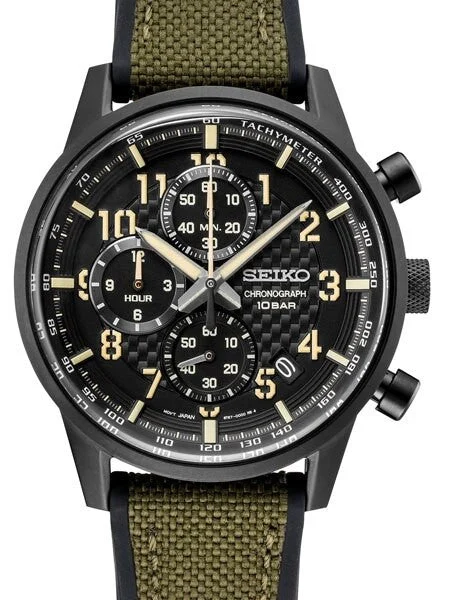 Seiko Quartz Chronograph with Stop-Watch and 12-hour Totalizer #SSB373 42 mm kol saati