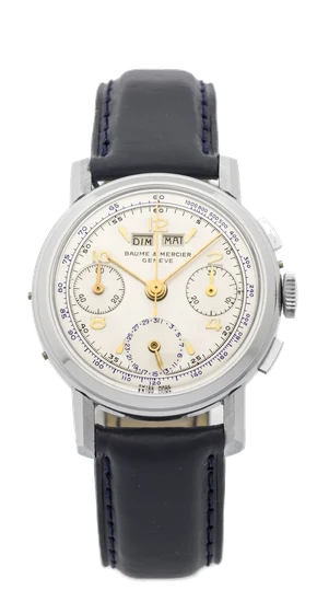Baume Et Mercier Triple Date Chronograph, Steel 909 kol saati