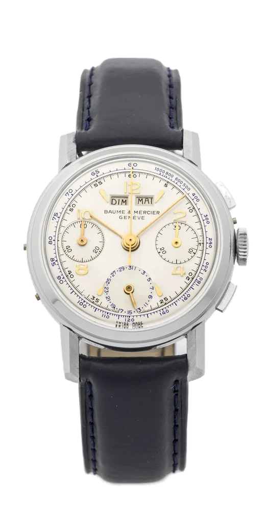 Baume Et Mercier Triple Date Chronograph, Steel 909 kol saati