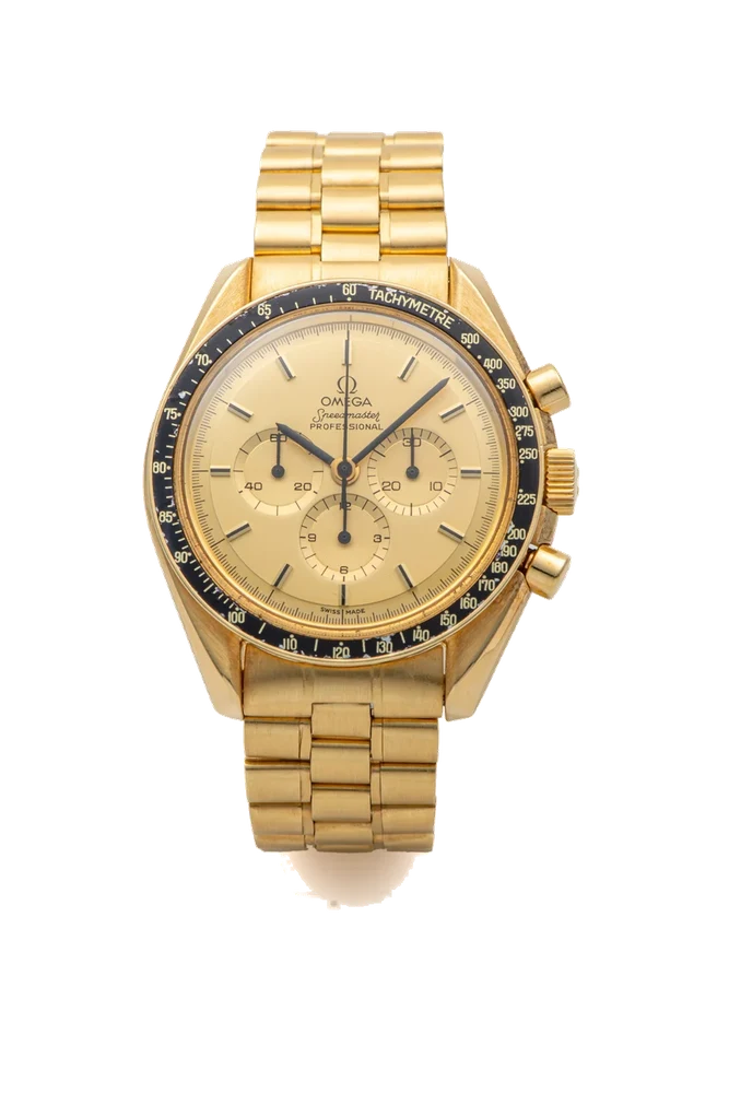 OMEGA OMEGA, REF. 348.0802, SPEEDMASTER APOLLO XI, GOLD kol saati