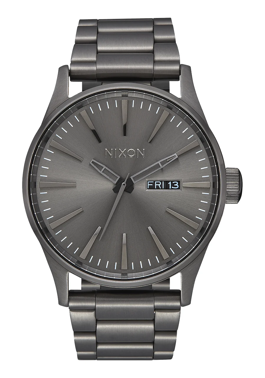 Nixon US Sentry Stainless Steel - All Gunmetal A356-632-00 42 mm kol saati