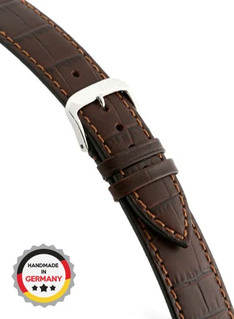RIOS Grained Leather Orlando - Mocha - Alligator Grained 5207/RI kol saati