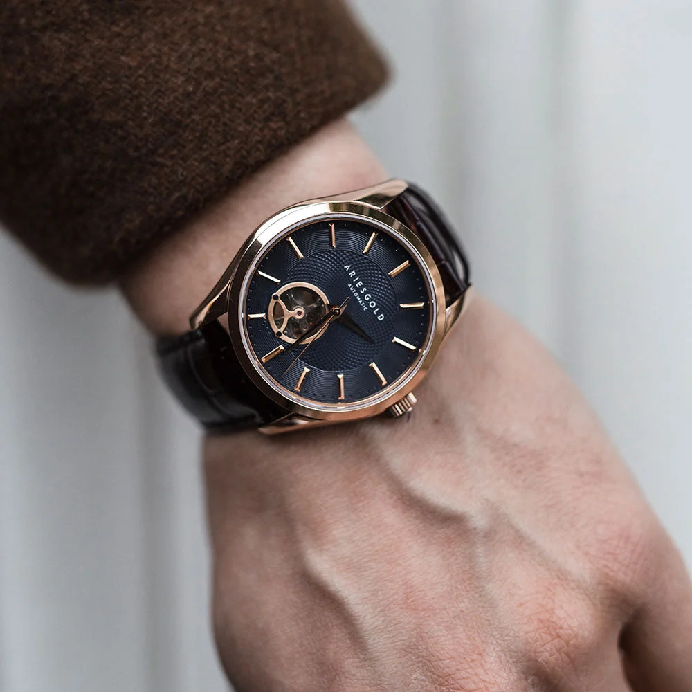 Aries Gold Aries Gold G 9022 RG-BU 42 mm kol saati