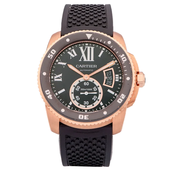 Cartier CARTIER, REF. 3730, CALIBRE DE CARTIER DIVER, PINK GOLD kol saati