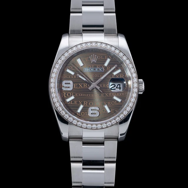 Rolex Datejust 36 Stainless Steel Diamond 116244 210009N42095 kol saati