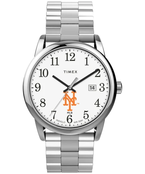 Timex Easy Reader Expansion Bracelet New York Mets TWZBMETMZ kol saati