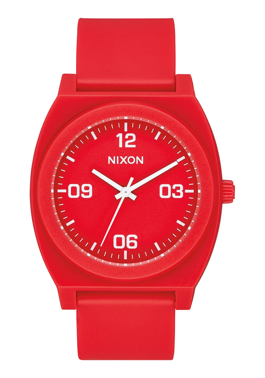 Nixon US Time Teller P Corp - Matte Red / White A1248-3008-00 kol saati
