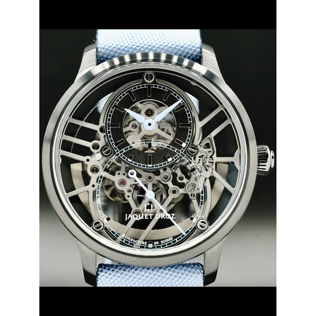 Jaquet Droz Skelet-One Plasma Ceramic Blue J003525546 ER210000030540 kol saati