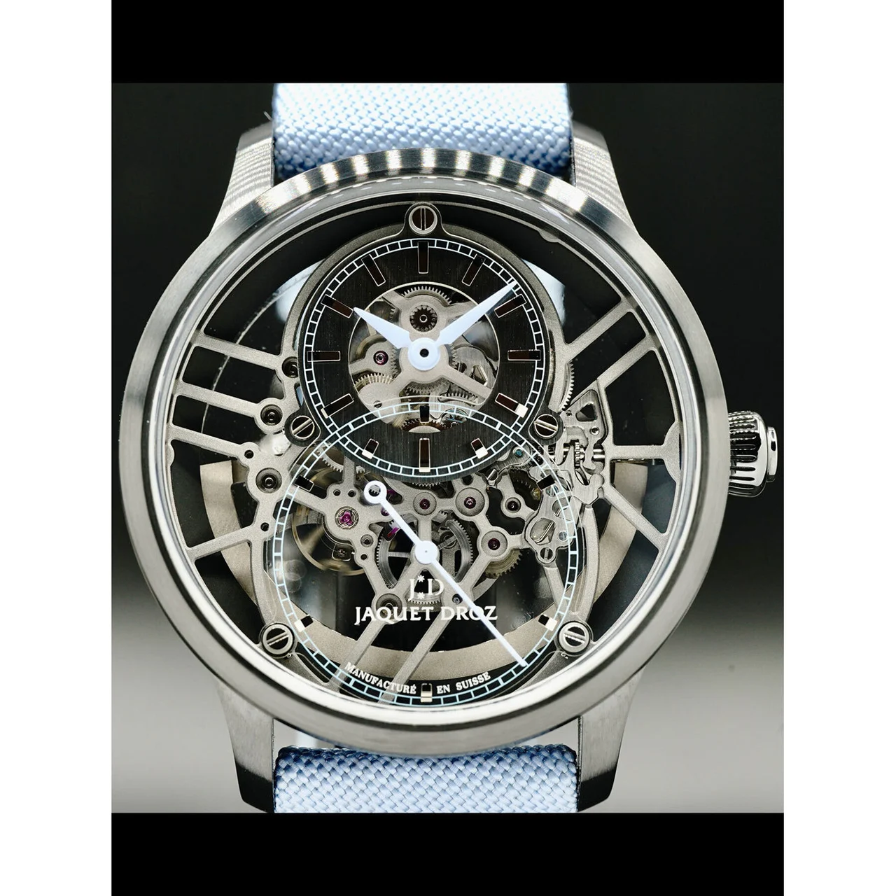 Jaquet Droz Skelet-One Plasma Ceramic Blue J003525546 ER210000030540 41.5 mm kol saati
