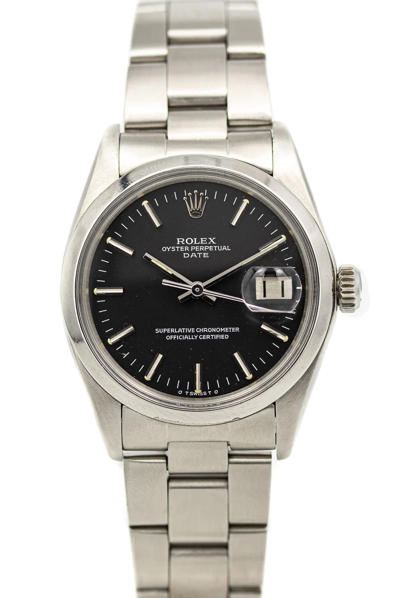 Rolex Date Ref. 1500 “Sigma dial” 34 mm kol saati