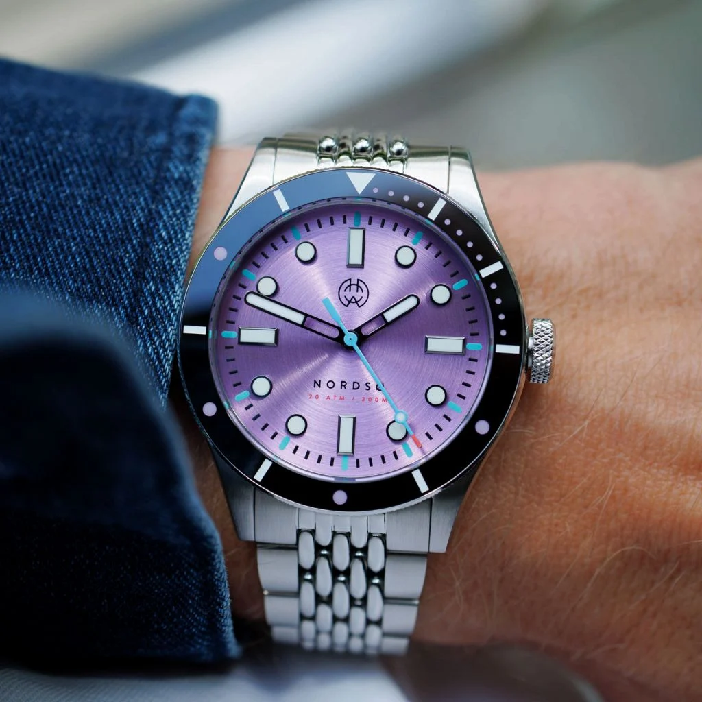 Henry Archer Archer-nordso-iris-lavender 40 mm kol saati