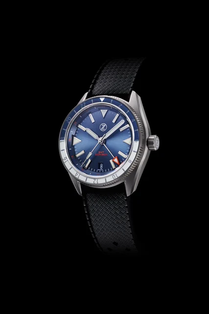 Zelos Horizons GMT 200m SS 'Cobalt Blue' kol saati