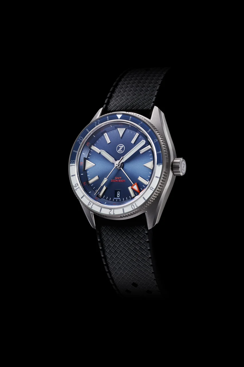 Zelos Horizons GMT 200m SS 'Cobalt Blue' 20 mm kol saati