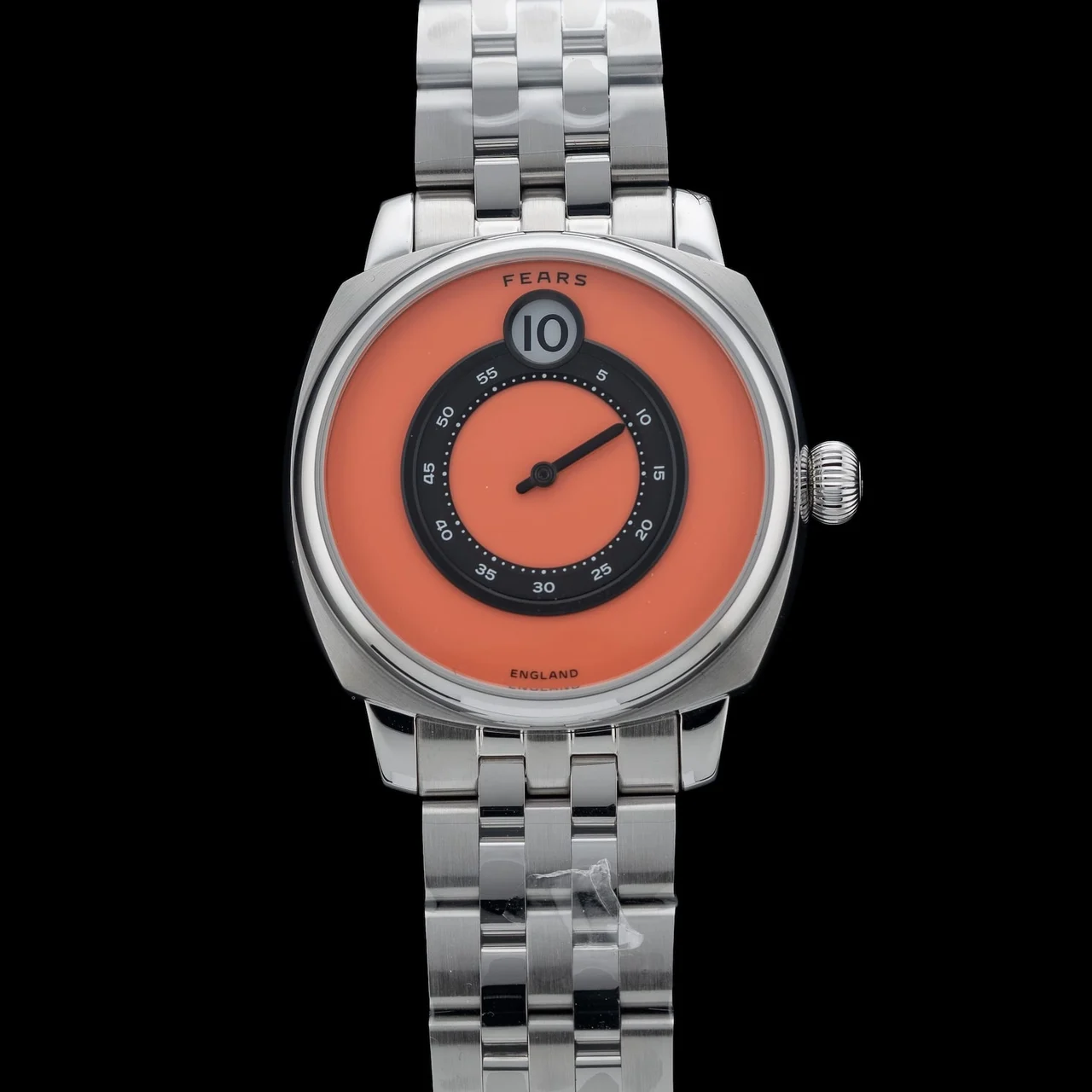 Fears Brunswick 40.5 Jump Hour Coral on Stainless Steel Bracelet BS240.500A.114.002 kol saati