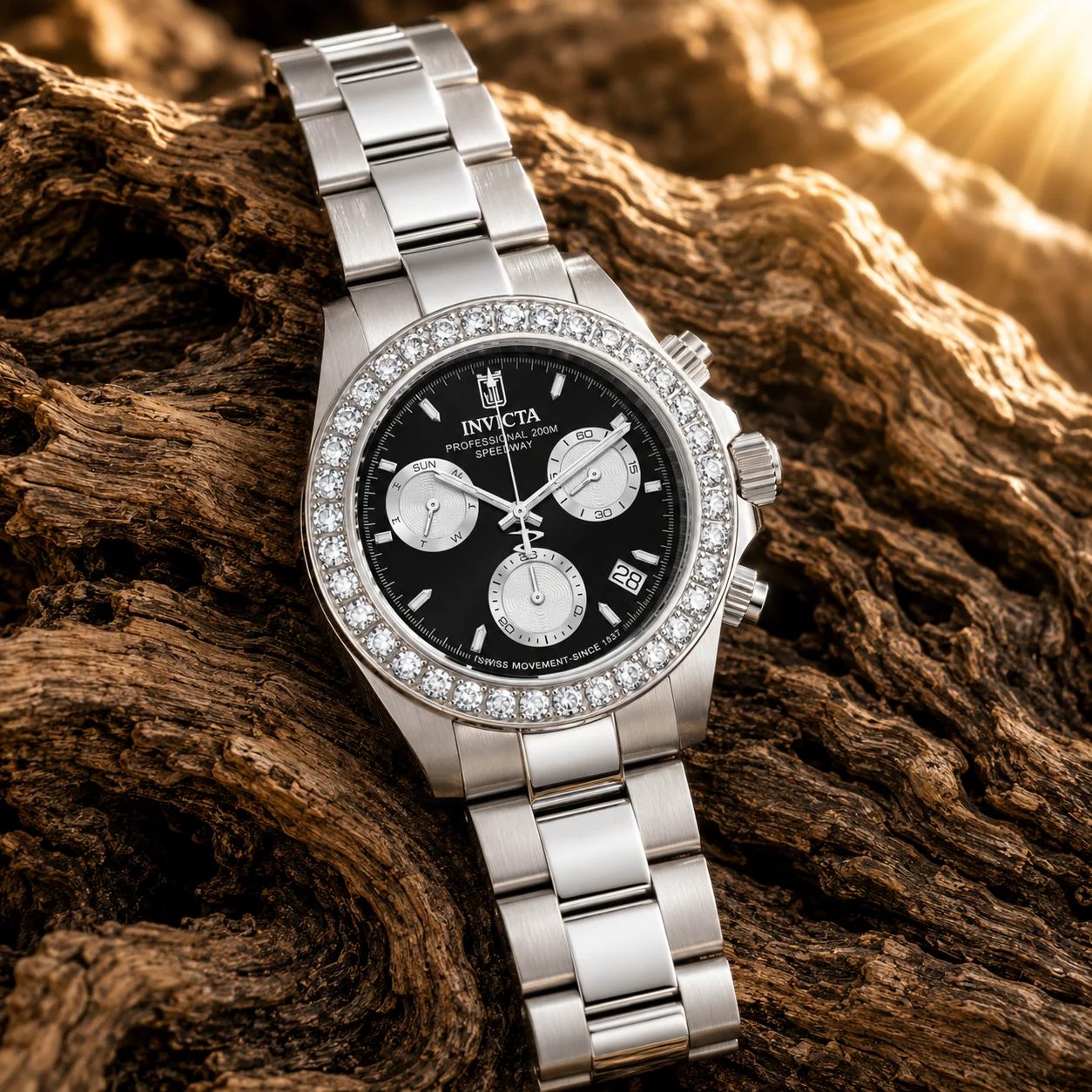 Invicta Hederia 3.6 CT LG Diamond Watch - 42mm, Steel (51326) 42 mm kol saati