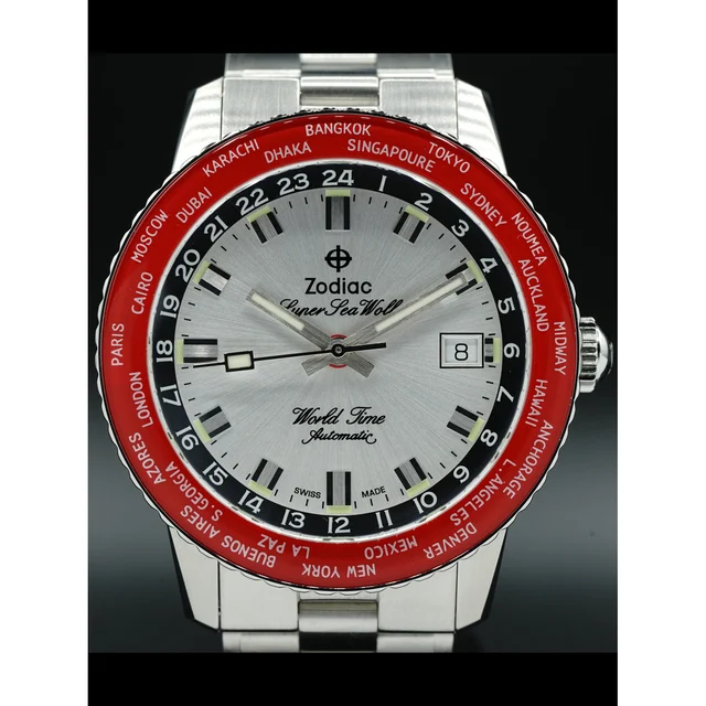 Zodiac Super Sea Wolf World Time GMT 210000023660 kol saati