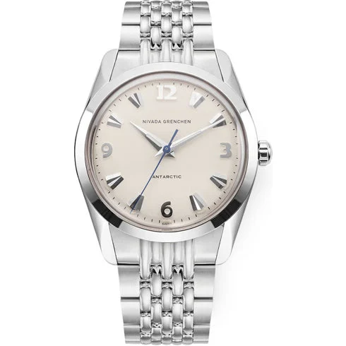 Nivada Grenchen Antarctic 35mm Eggshell White Luminova 35004M04 35 mm kol saati
