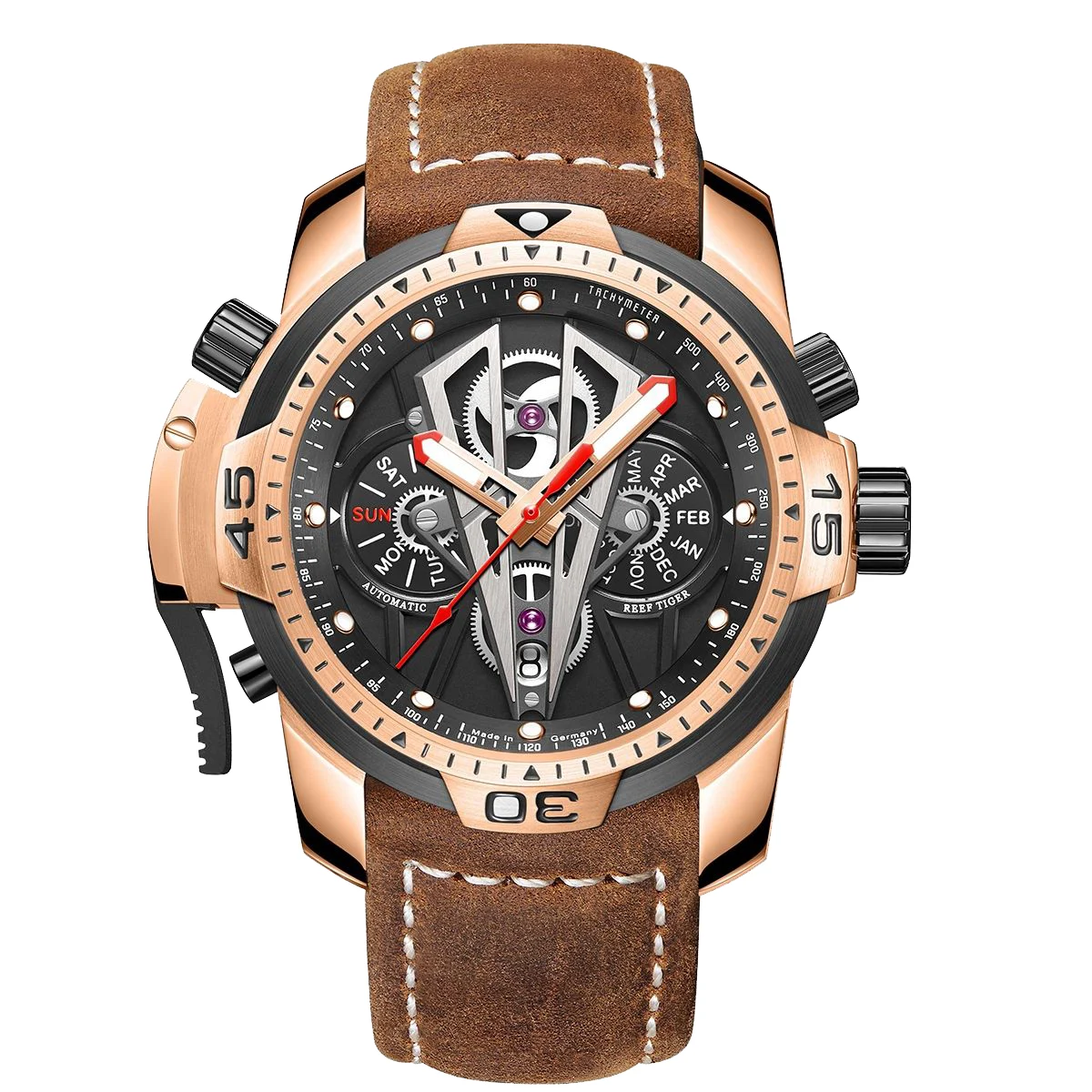Reef Tiger Aurora Concept RGA3591-04-4 46 mm kol saati