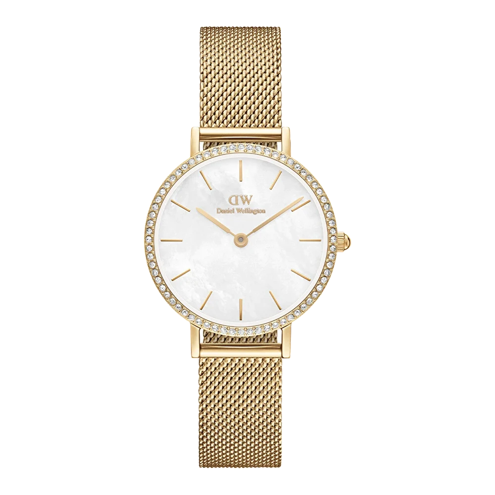 DANIEL WELLINGTON Petite Lumine Bezel Evergold MOP DW00600662 28 mm kol saati