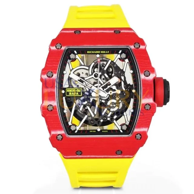 Richard Mille Automatic Winding Red Case Men’s Luxu Richard Mille RM 35-02 Automatic Windi