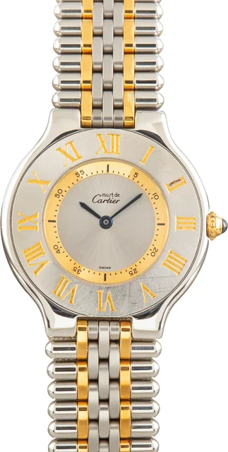 Cartier Must 21 Watch Ref W10072F4 Large Model kol saati