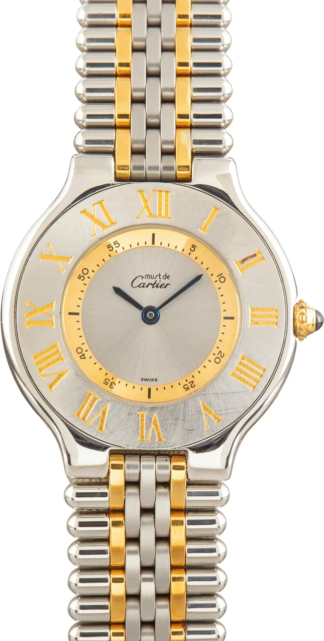 Cartier Must 21 Watch Ref W10072F4 Large Model kol saati