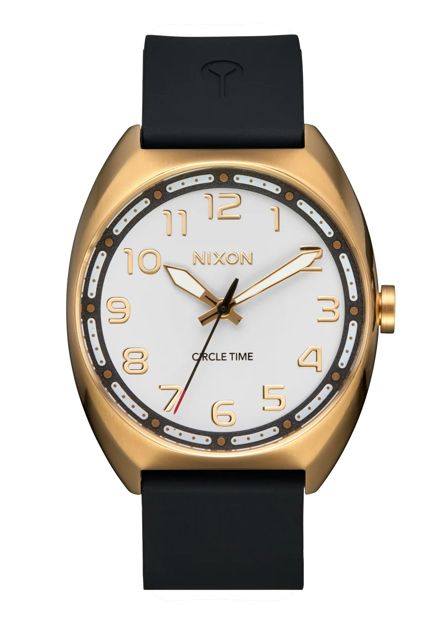 Nixon US Mullet - Light Gold / White A1365-1809-00 38 mm kol saati