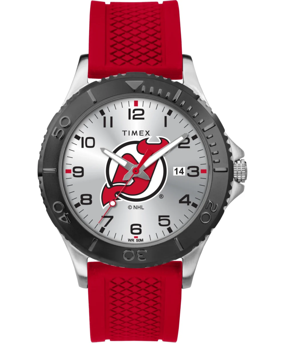 Timex Gamer Red New Jersey Devils TWZHDEVMFYZ kol saati