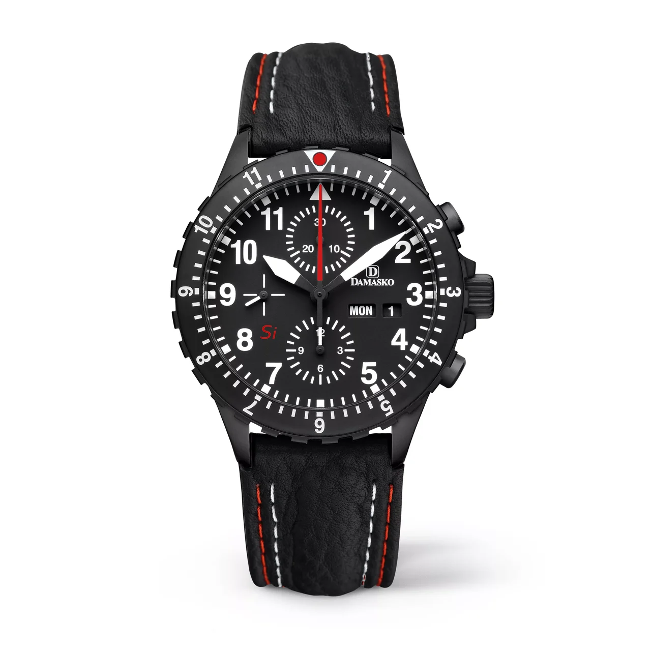 Damasko DC66-BLACK-SI-UP-SI-DIALLB-RED-WHITE-DS DAMASKO-DC66-BLACK-SI-UP-SI-DIALLB-RED-WHITE-DS 42 mm kol saati