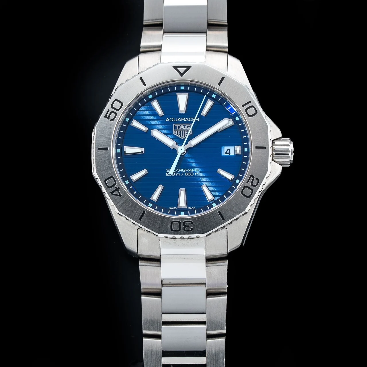 Tag Heuer Aquaracer Professional 200 Solargraph WBP1113.BA0000 Blue Dial 210009N35841 40 mm kol saati