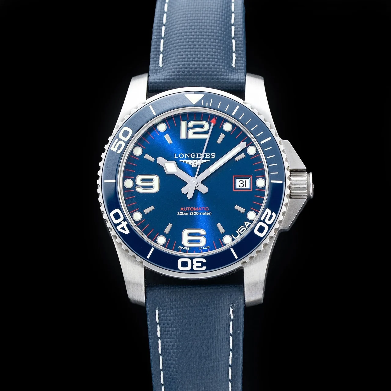 Longines Hydroconquest Blue Dial L3.742.4.98.6 210009N33089 kol saati