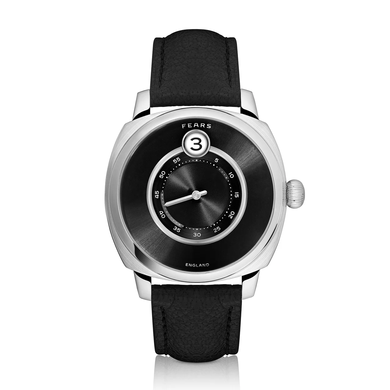 Fears Brunswick 40.5 Jump Hour Raven Black 41 mm kol saati