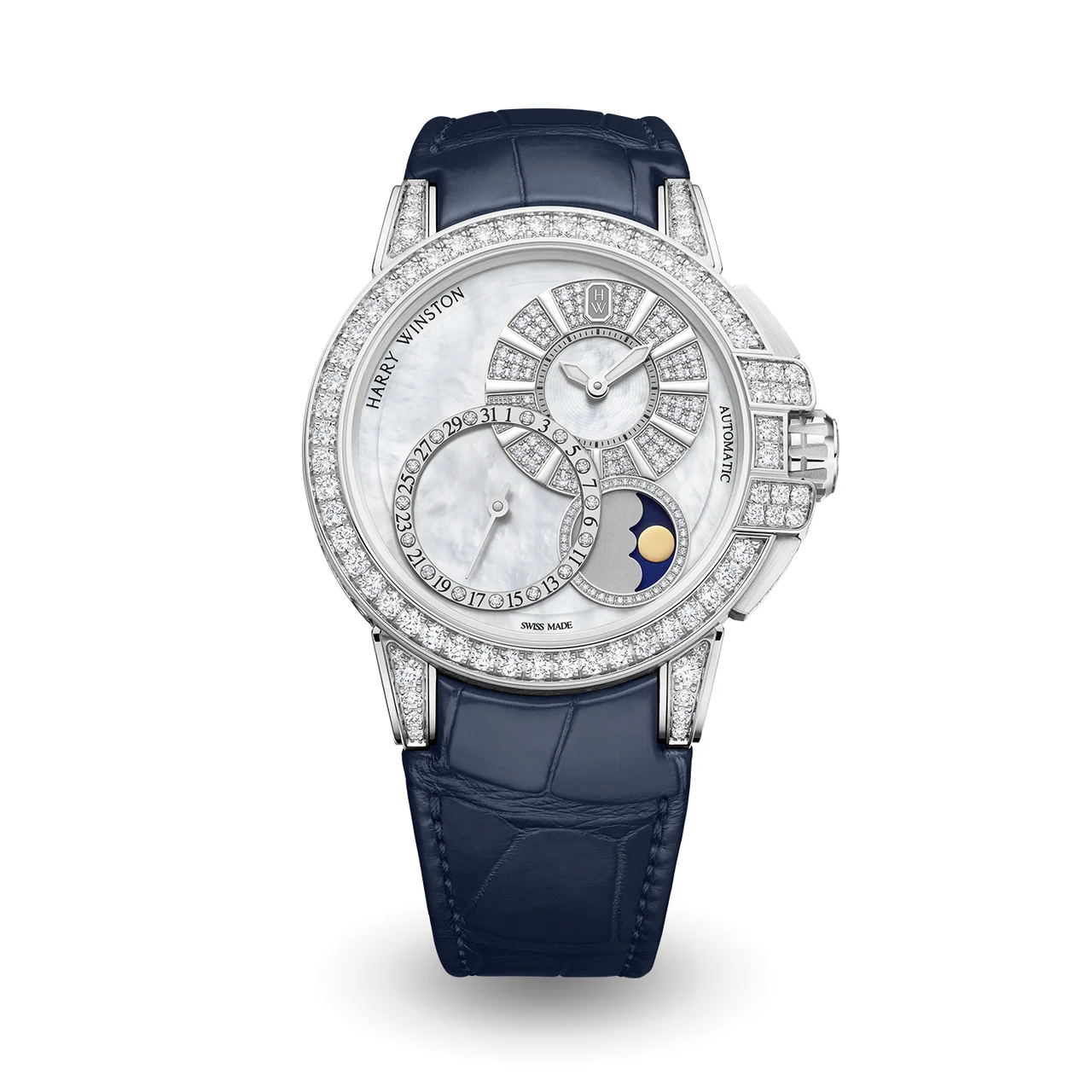 Harry Winston Ocean OCEAMP42WW002 42 mm kol saati