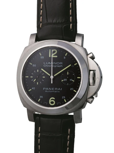 Panerai PANERAI REF. PAM00310, LUMINOR CHRONOGRAPH, STEEL, LIMITED 165/600 kol saati