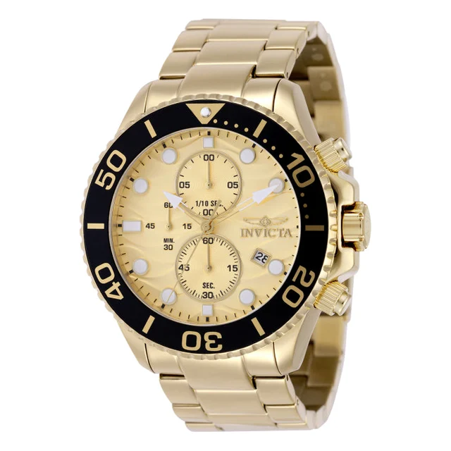 Invicta Pro Diver Watch - 53mm. Gold (50225) kol saati