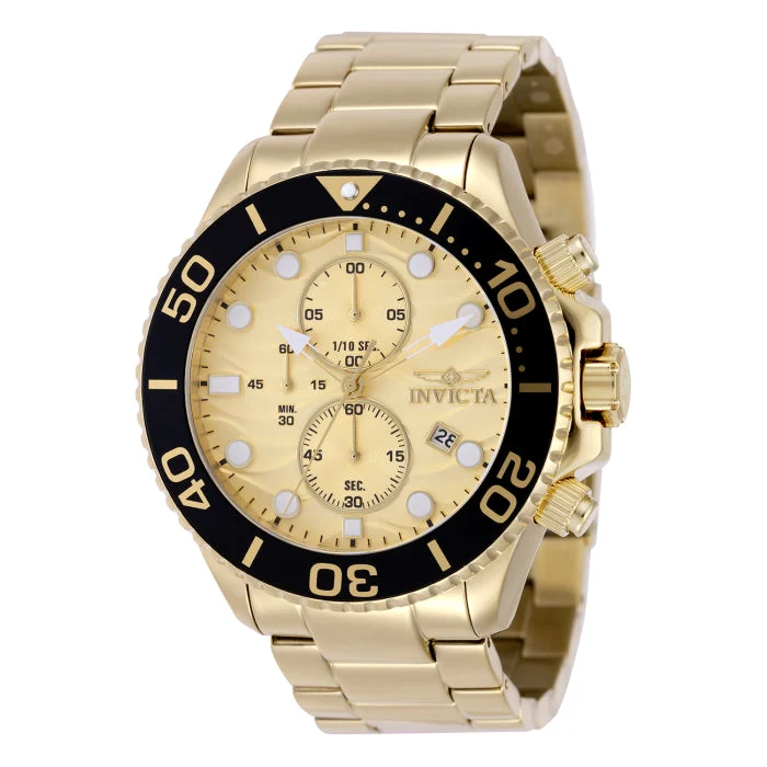 Invicta Pro Diver Watch - 53mm. Gold (50225) kol saati