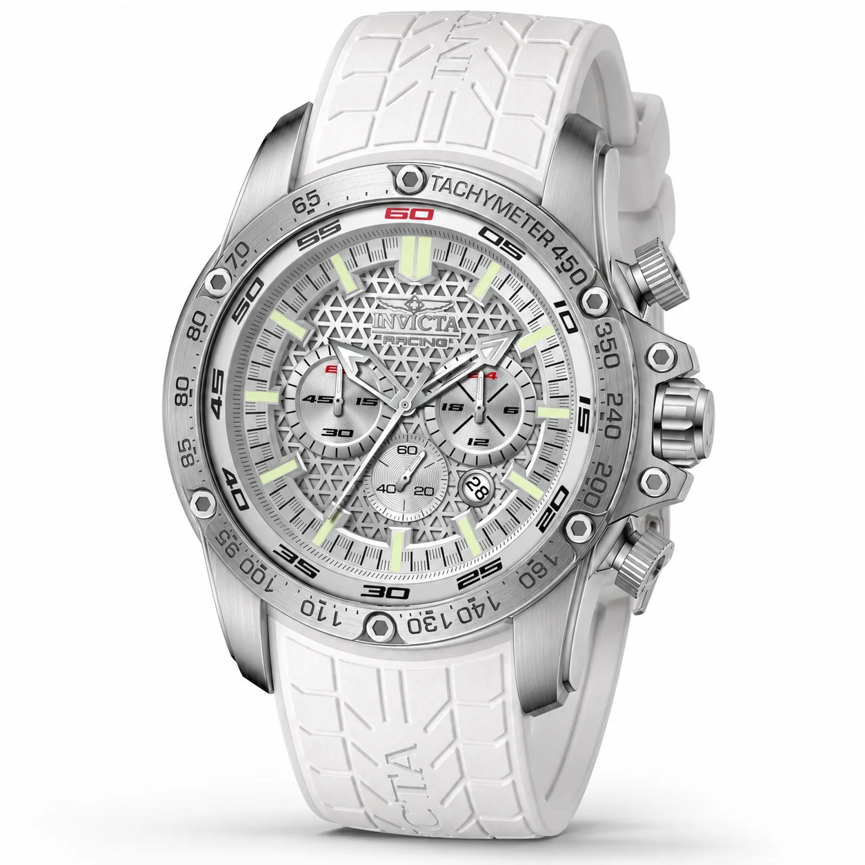 Invicta Speedway Tarmax GTR Watch - 52mm. White (50311) 52 mm kol saati