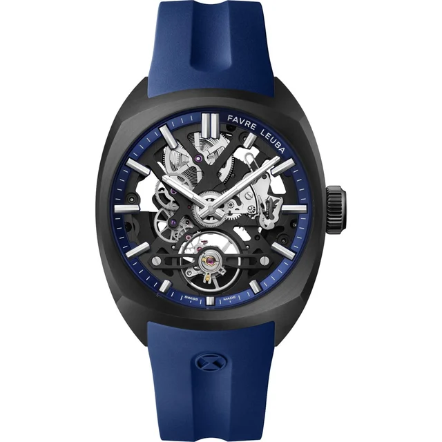 Favre Leuba Chief Skeleton Blue 00.20106.105.02.302 kol saati