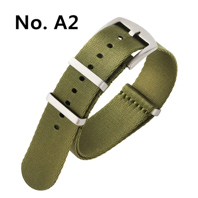Wristfull Premium Quality Nylon Fabric Strap 9元尼龙库存-A1黑-20mm kol saati