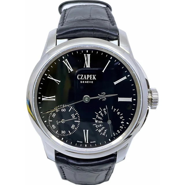 CZAPEK Quai Des Bergues Black Enamel S 210000008845 kol saati
