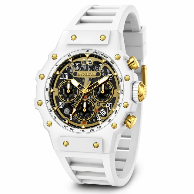 Invicta Open Box Racing Watch - 43.5mm, White (AIC-69649) kol saati