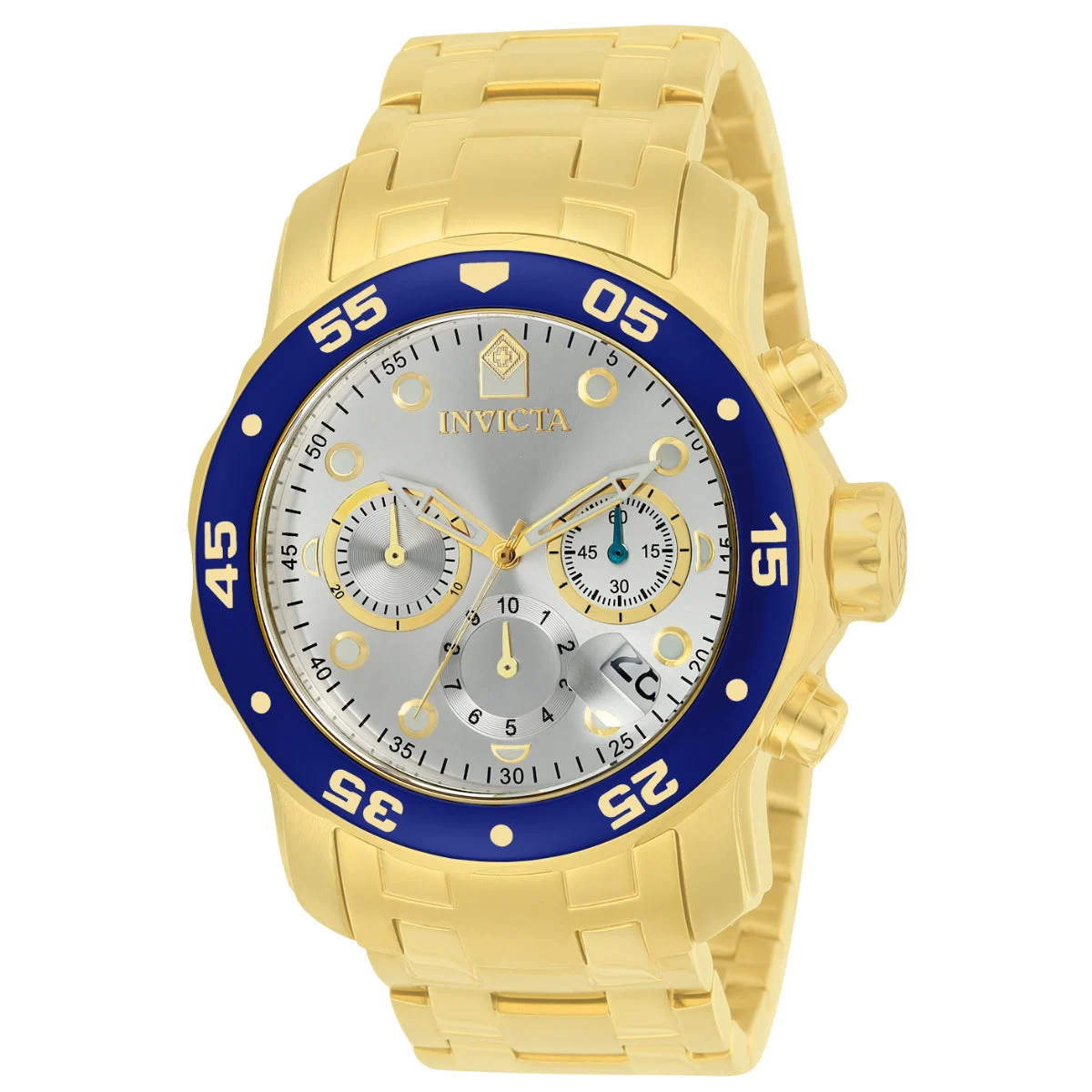Invicta Pro Diver SCUBA Watch - 48mm. Gold (80067) 48 mm kol saati