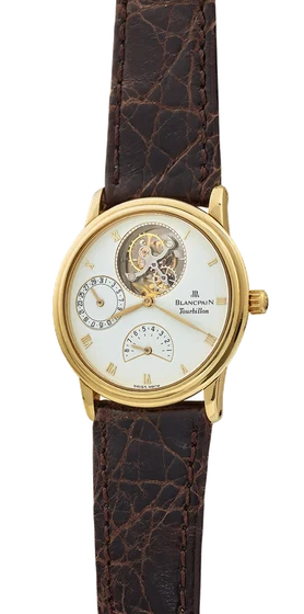 Blancpain BLANCPAIN, REF. 0023-1418-55, VILLERET TOURBILLON, YELLOW GOLD kol saati