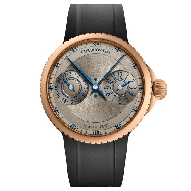 ChronoSwiss Pulse GMT Frosted Guilloché Gold CH-4221RM-GR kol saati