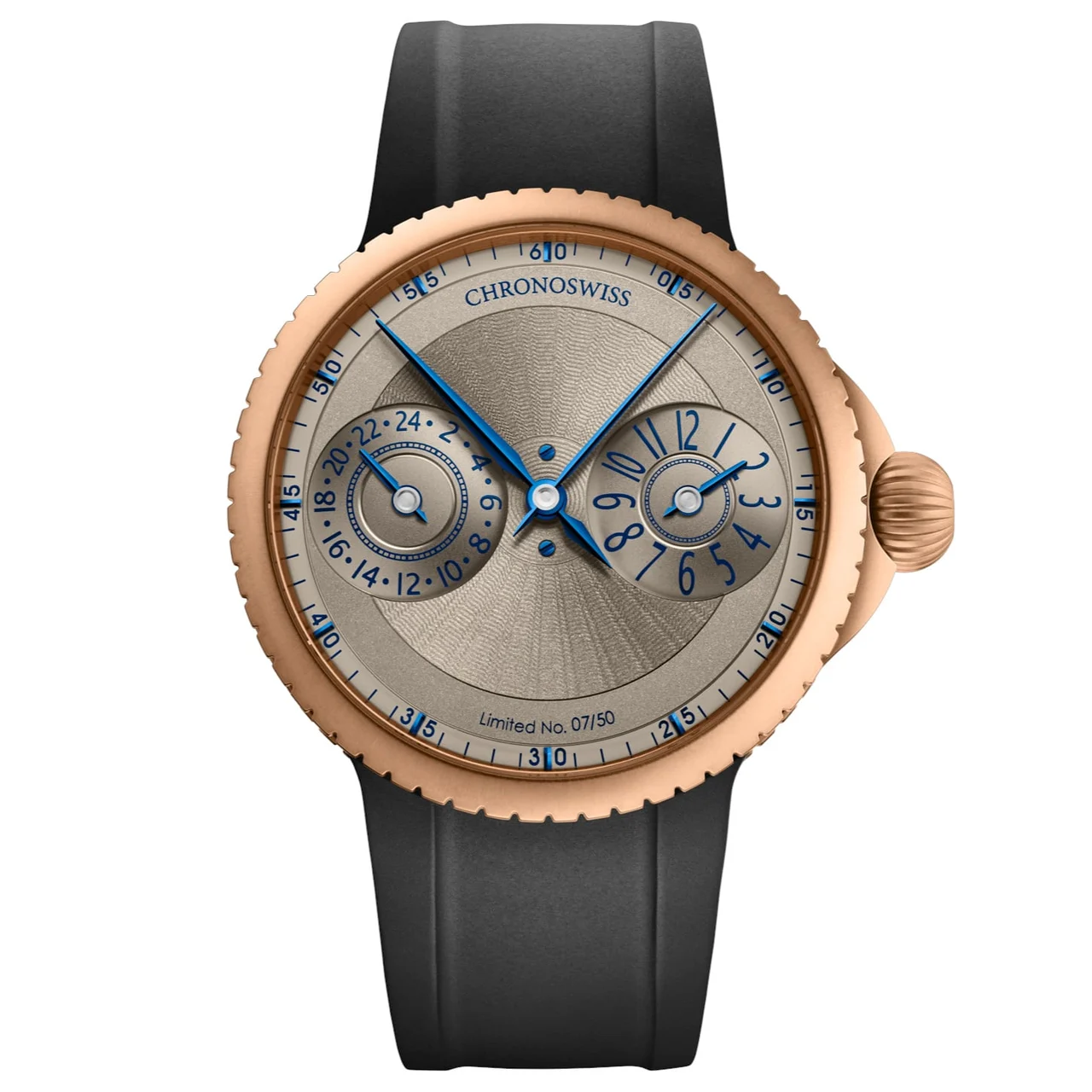 ChronoSwiss Pulse GMT Frosted Guilloché Gold CH-4221RM-GR kol saati