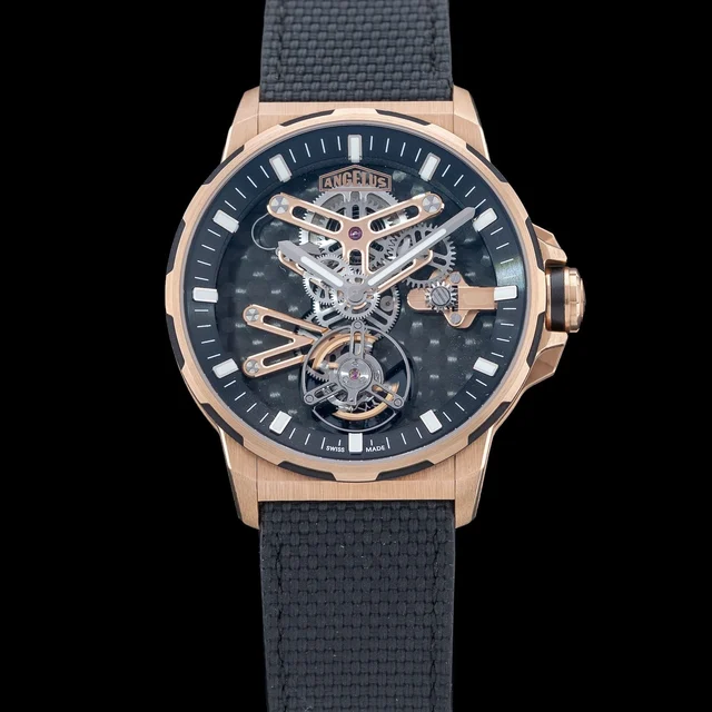 Angelus Gold & Carbon Flying Tourbillon NAP210009N2017 kol saati