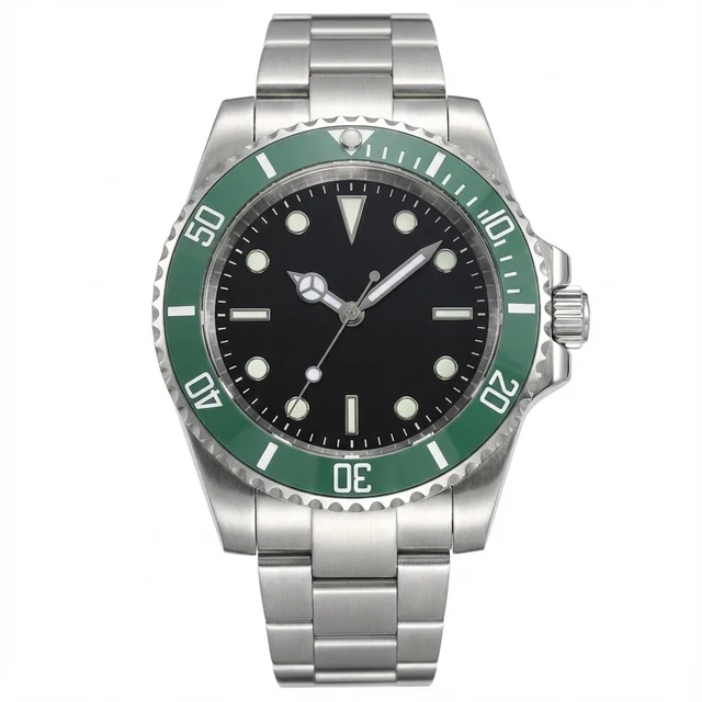 Tandorio Miyota 40mm SUBMARINER dive Watch Sapphire 14:200000914#NO.19;5:57000035#Miyota 8